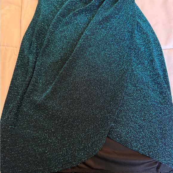 Lulu’s Metallic Teal Bodycon Dress Size XS - Picture 7 of 16